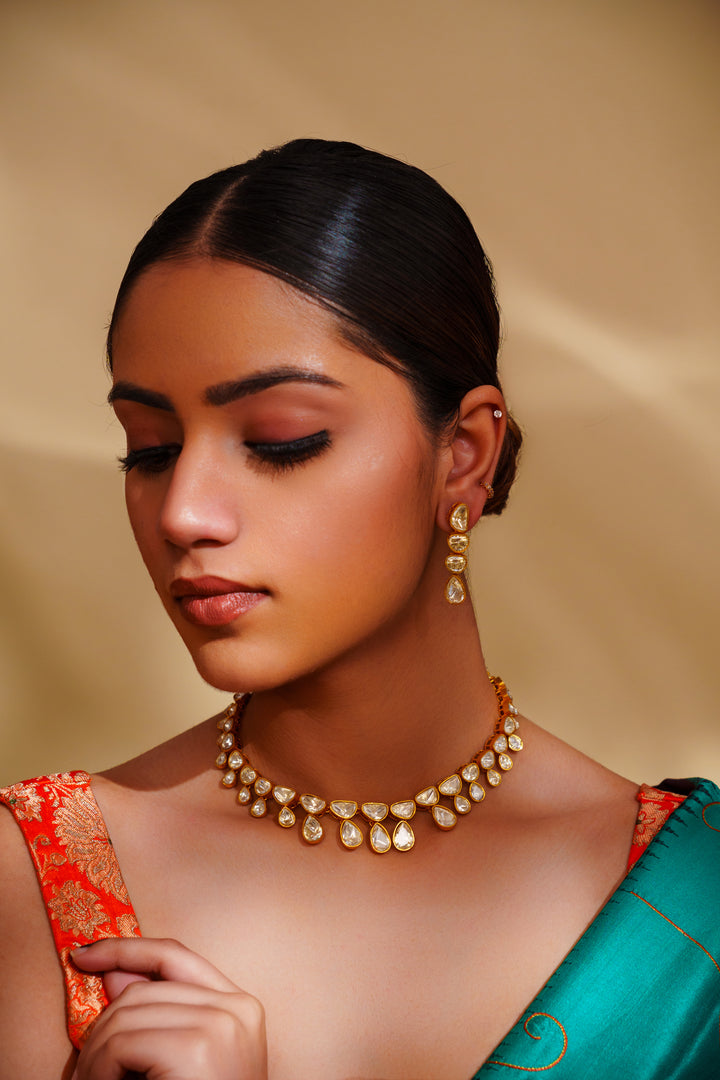 Daksha Moissanite Necklace Set