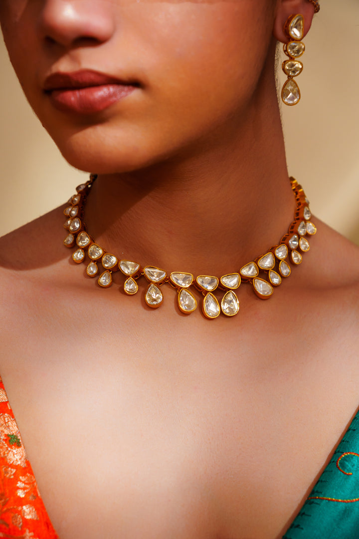 Daksha Moissanite Necklace Set
