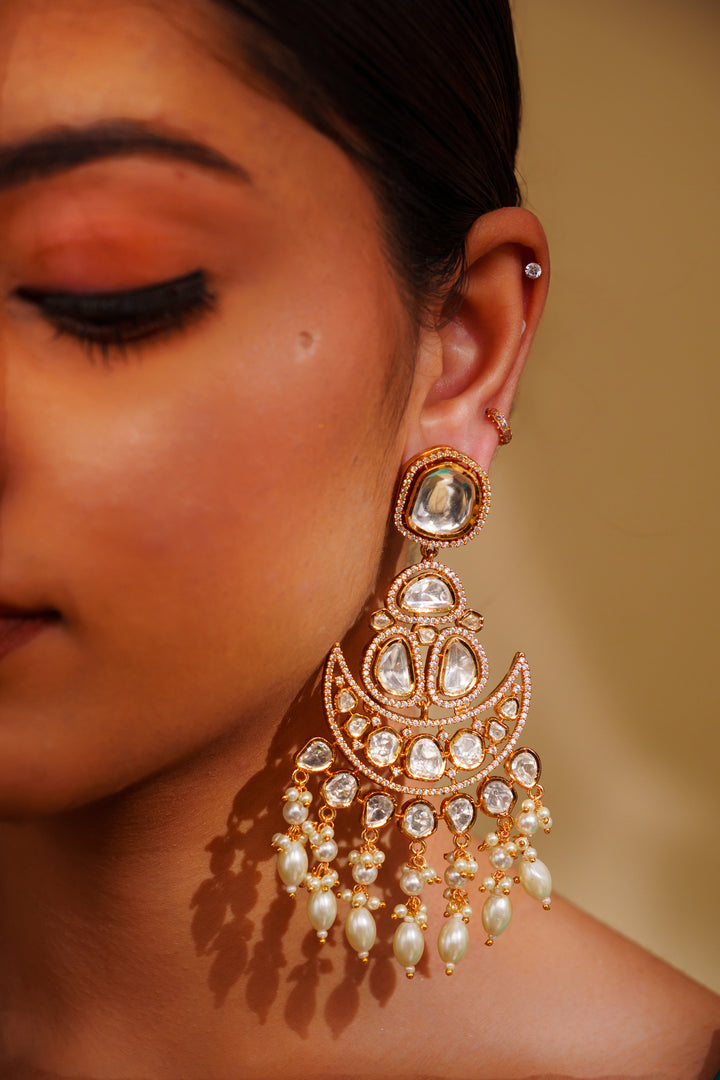 Ameeran Moissanite Statement Earrings
