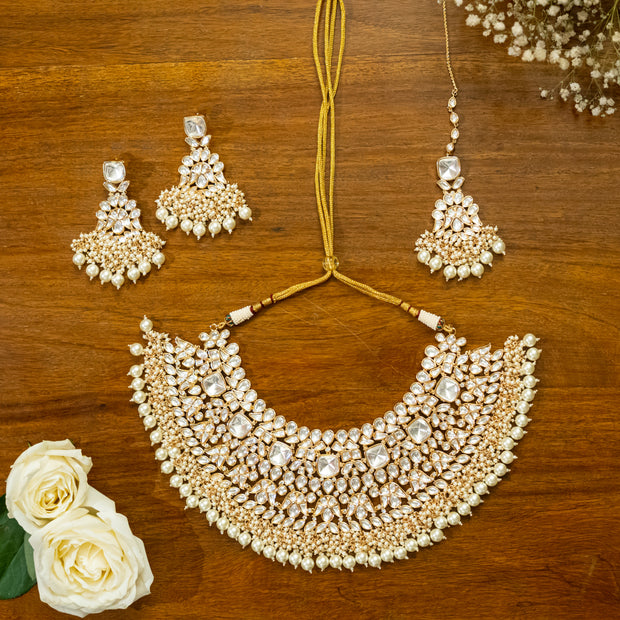 Kundan Bridal Necklace Set zevarbygeeta