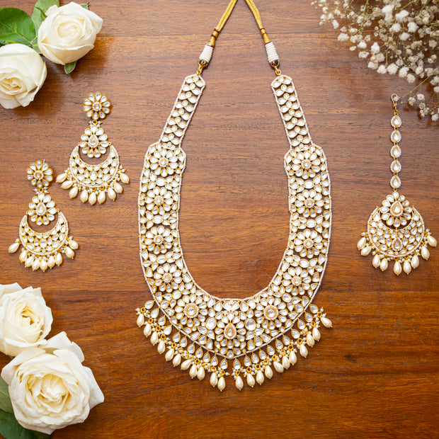 Kundan Bridal Necklace Set zevarbygeeta