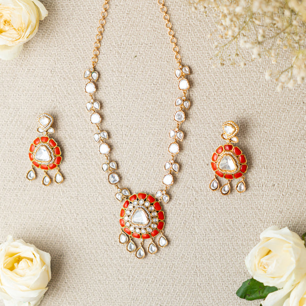 Kundan Necklace Set zevarbygeeta