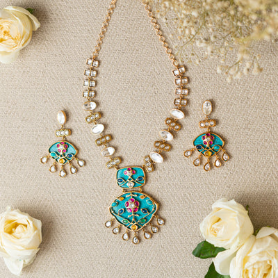 Kundan Necklace Set zevarbygeeta