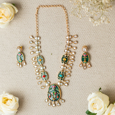 Kundan Necklace Set zevarbygeeta