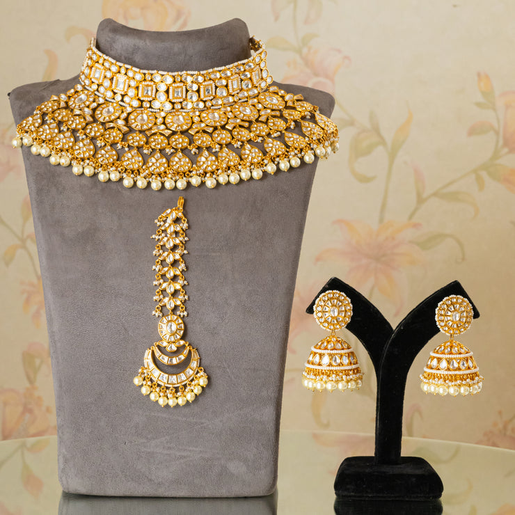 Kundan Bridal Necklace Set zevarbygeeta