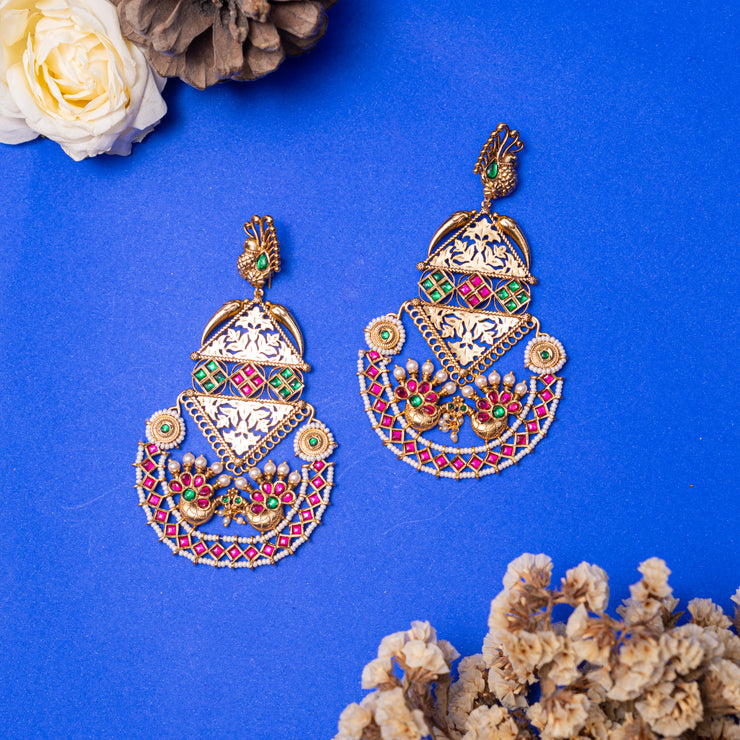 Varsha Temple Earrings