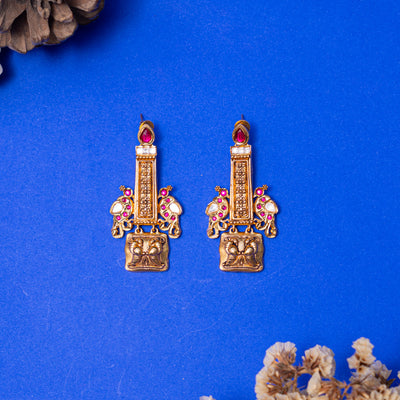 Gauravi Temple Earrings zevarbygeeta