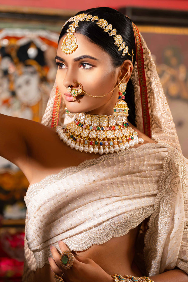 Kundan Bridal Necklace Set zevarbygeeta