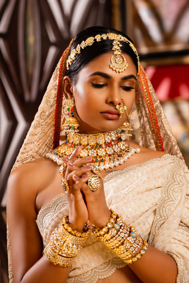 Kundan Bridal Necklace Set zevarbygeeta