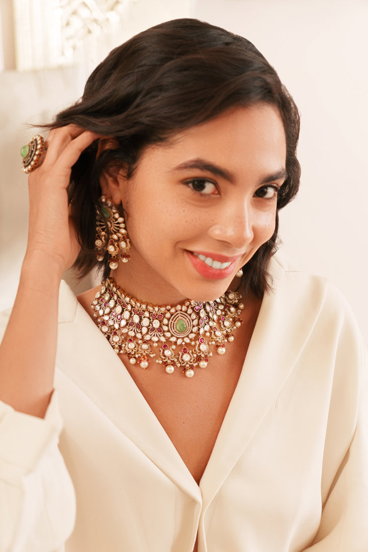 Zuri Kundan Necklace Set