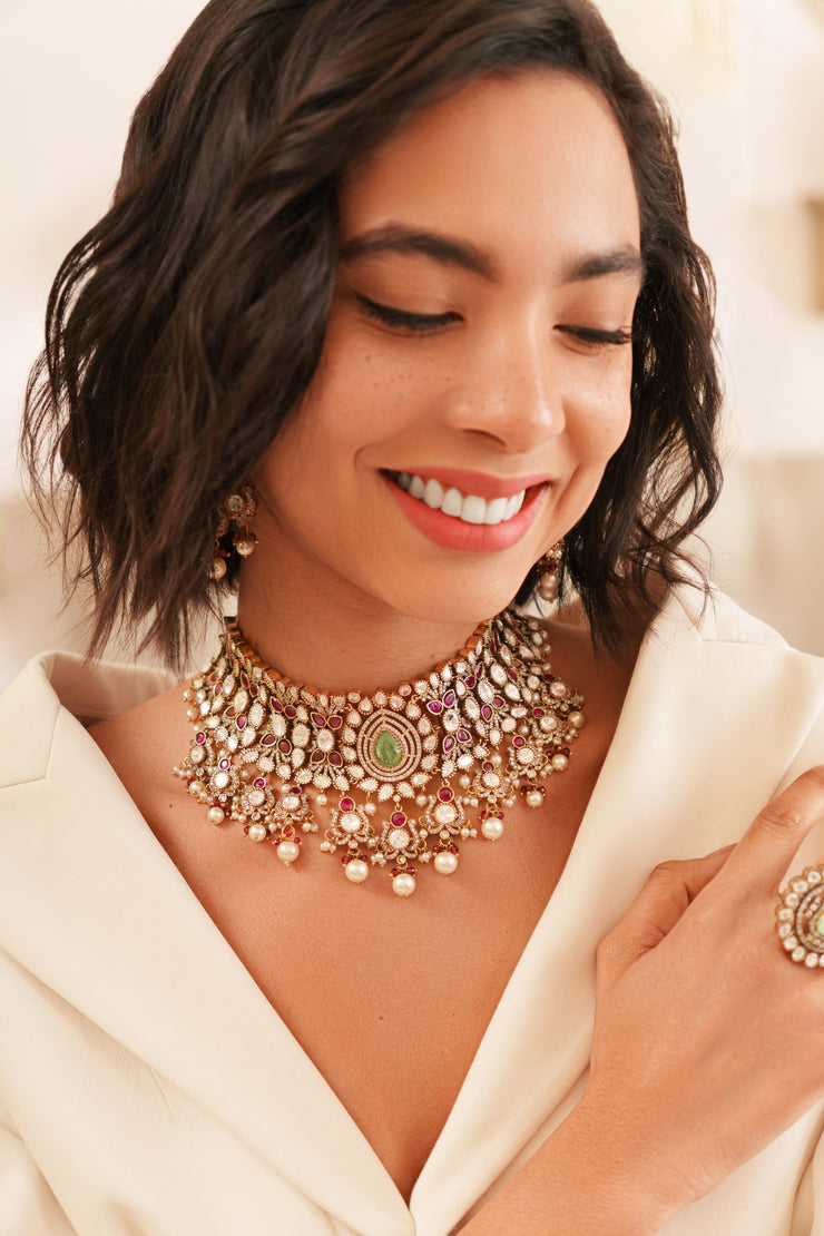 Zuri Kundan Necklace Set