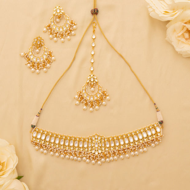 Ziva Kundan Choker Set zevarbygeeta