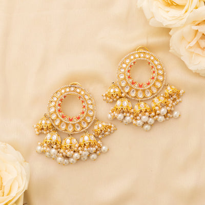 Gita jhumki Kundan Chandbalis