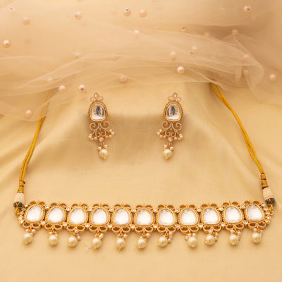 Zooni Polki choker set zevarbygeeta