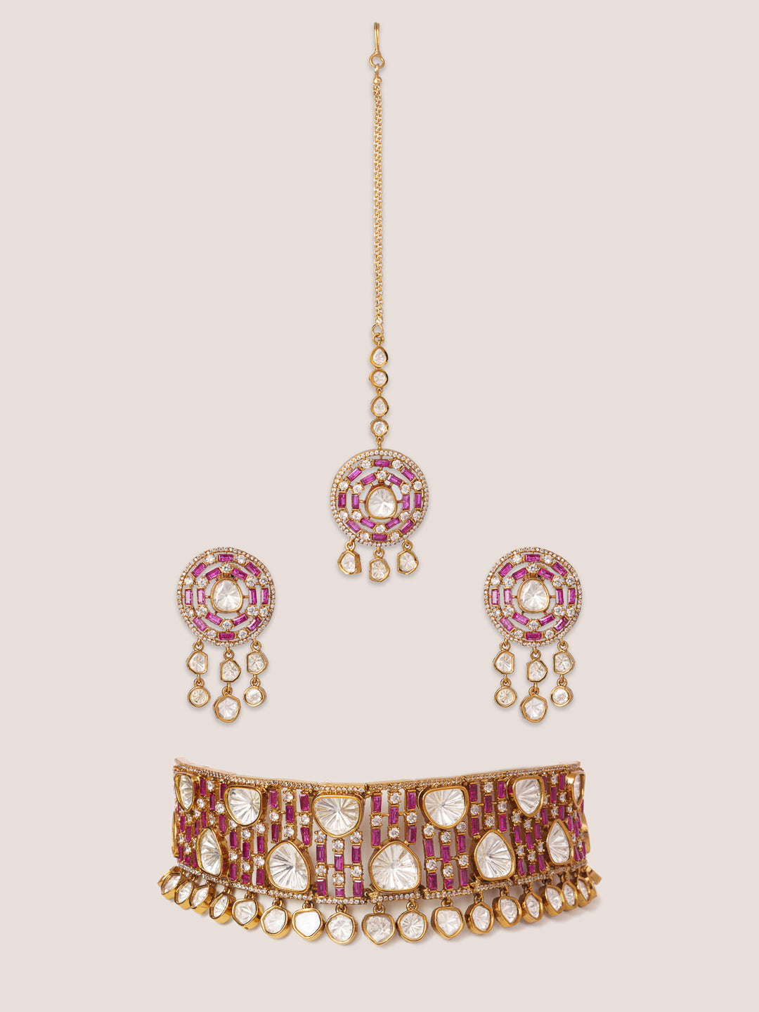 Arena Pink Polki Choker