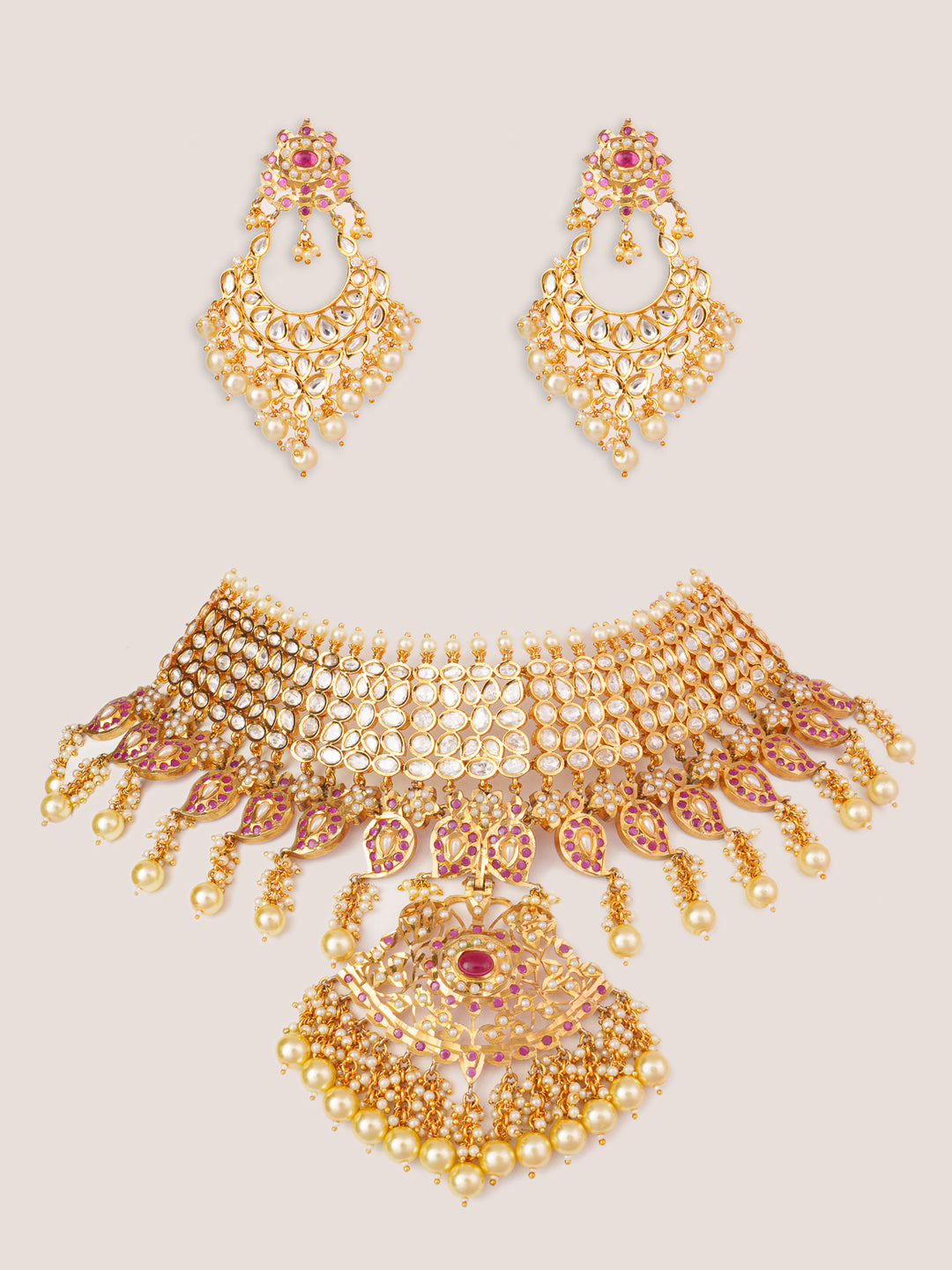 Anjuri Kundan Jadau Necklace Set