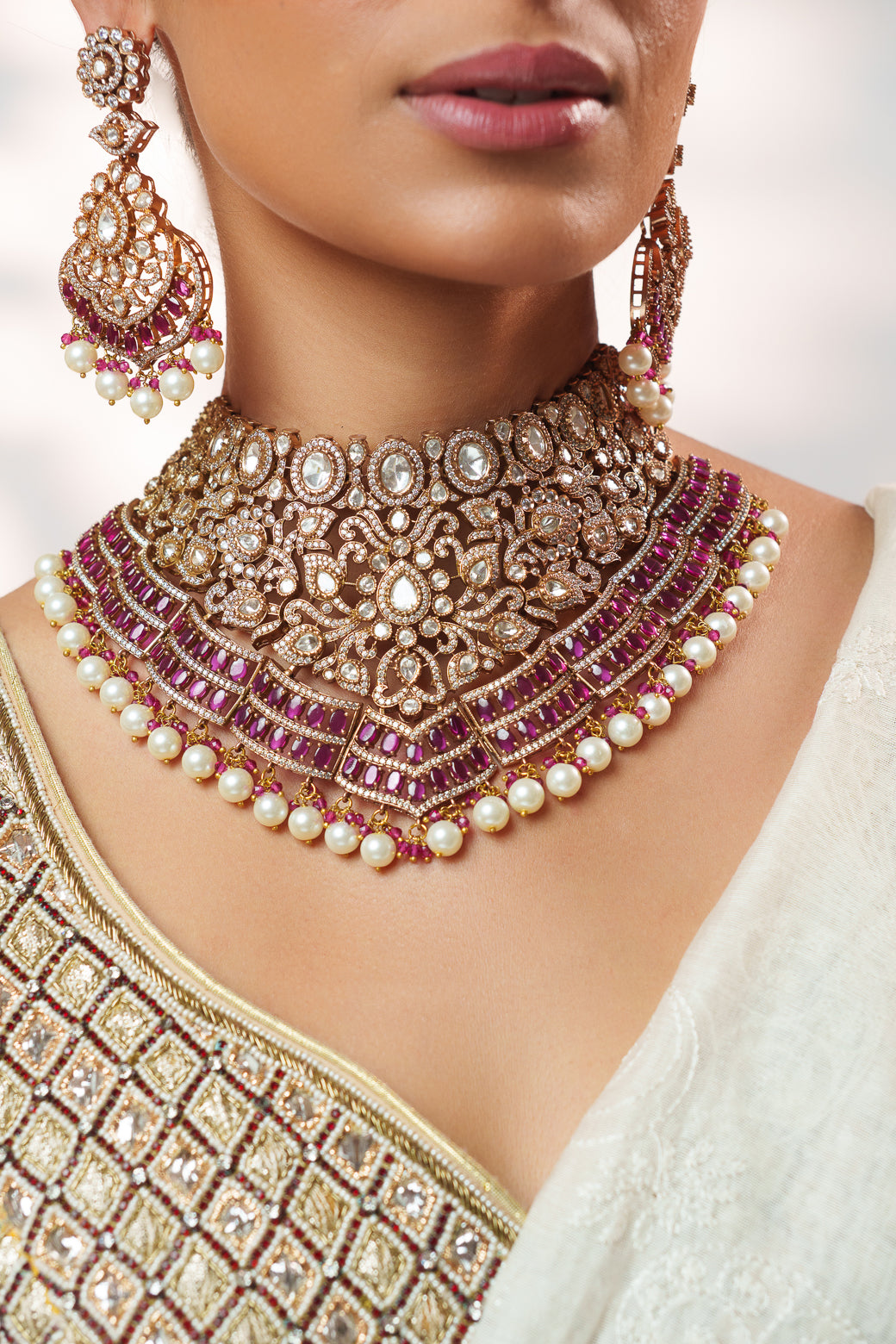 Faiza Polki Bridal Set