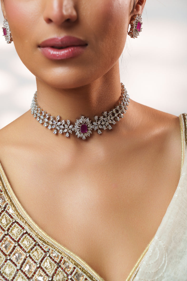 Myra Pink Diamond Choker