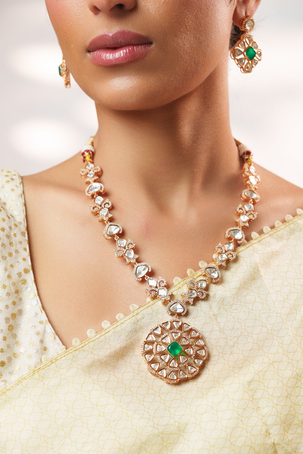Nayira Kundan Necklace Set