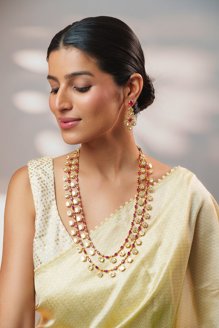 Yashira Red Moissanite Long Set