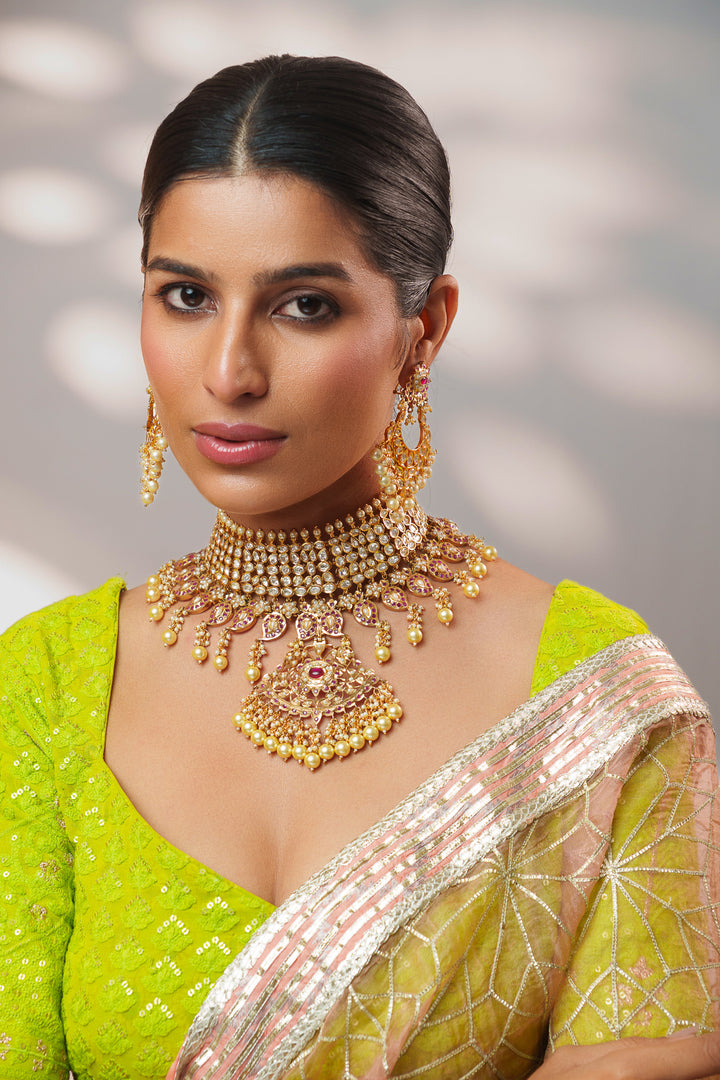 Anjuri Kundan Jadau Necklace Set