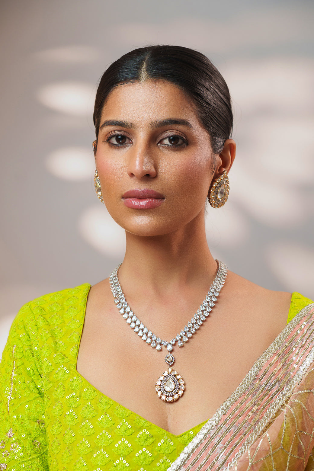 Tanaya Diamond Kundan Necklace Set