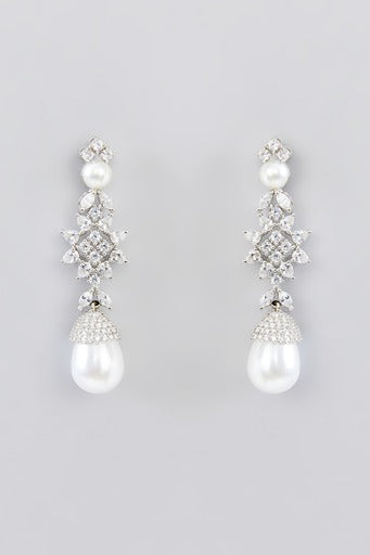 Shaheen Pearl Diamond Necklace set zevarbygeeta