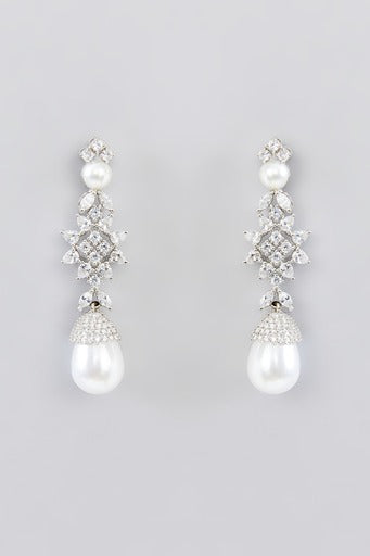 Shaheen Pearl Diamond Necklace set zevarbygeeta