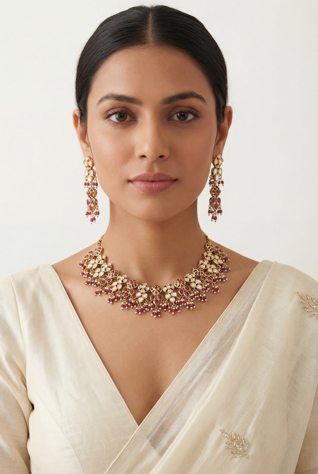 Charvini Jadau Necklace Set