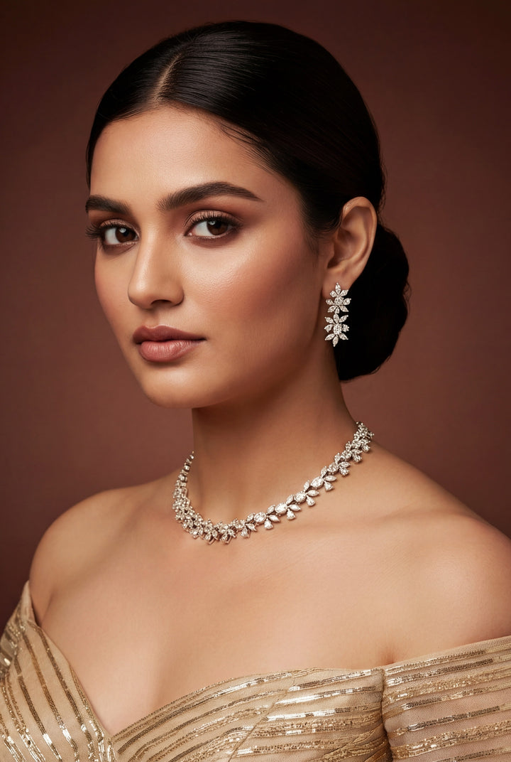 Eshanika Diamond Necklace Set