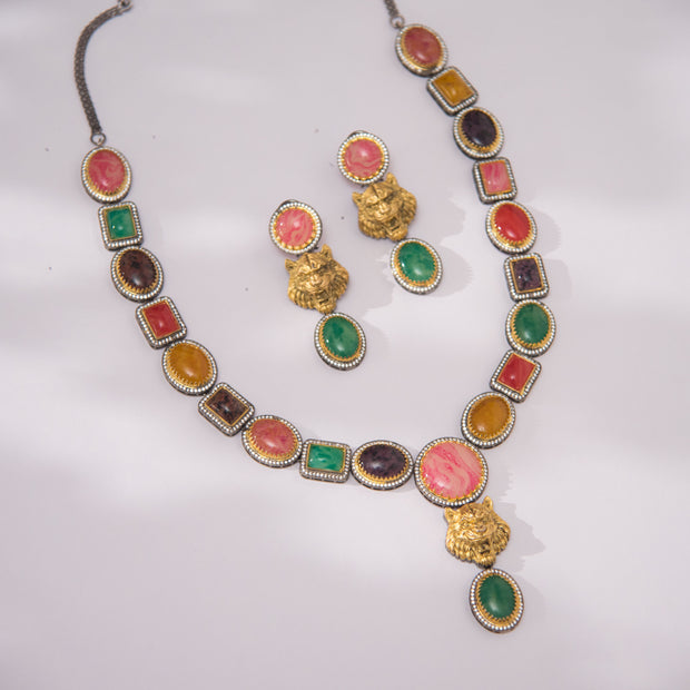 Kundan necklace Set