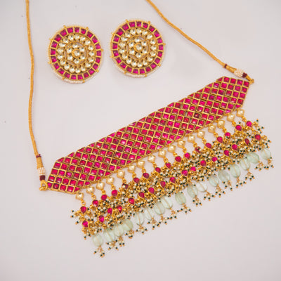 Kundan choker Set zevarbygeeta