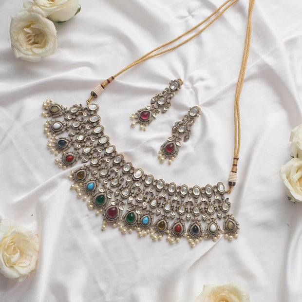 Polki necklace set