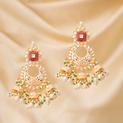 Kundan Jhumkis