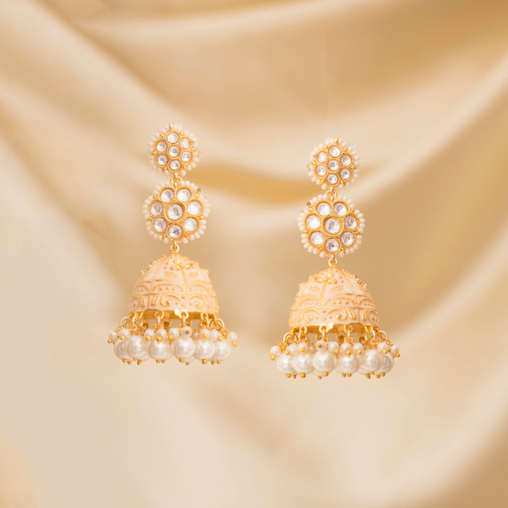 Kundan Jhumkis