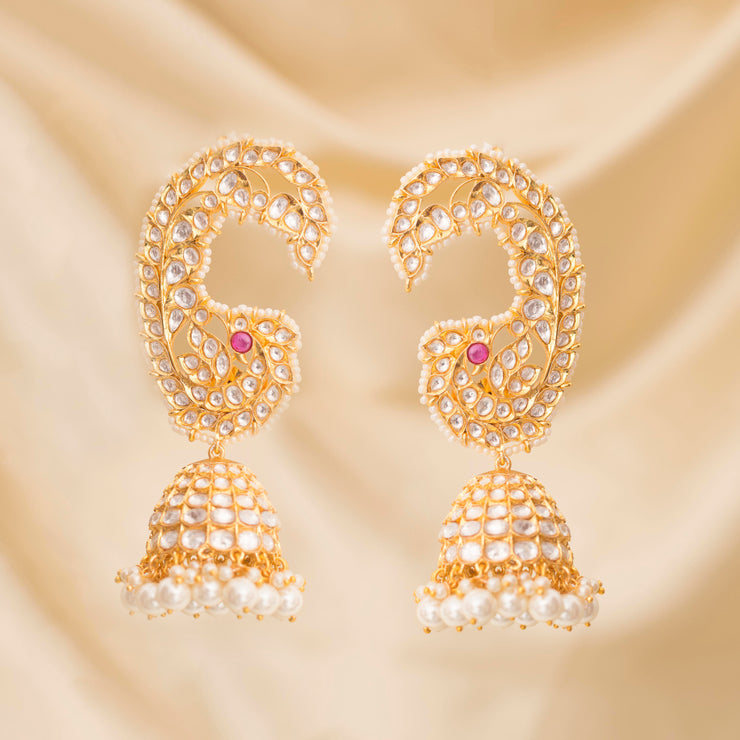 Kundan Jhumkis