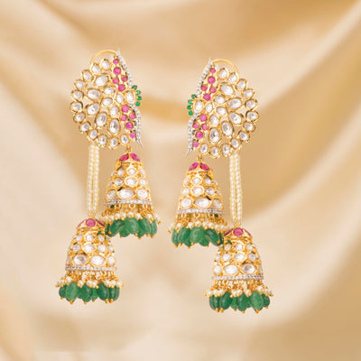 Kundan Jhumkis
