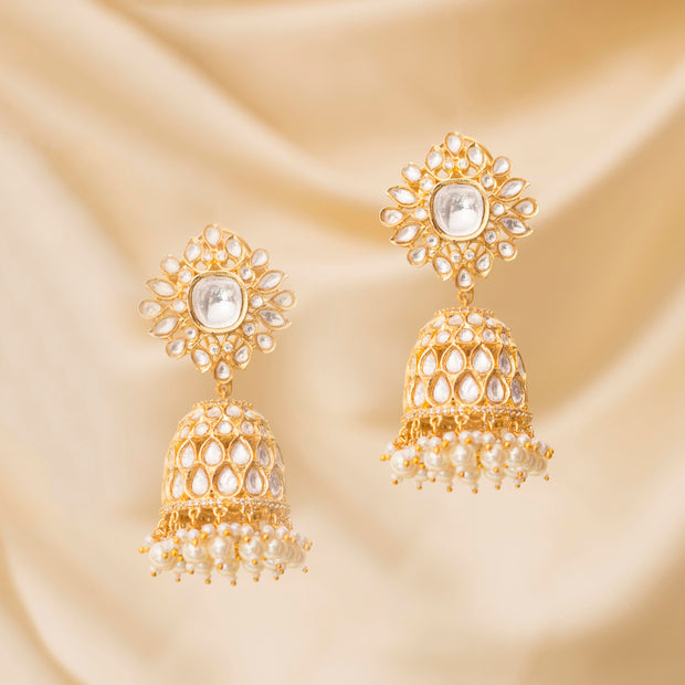 Kundan Jhumkis