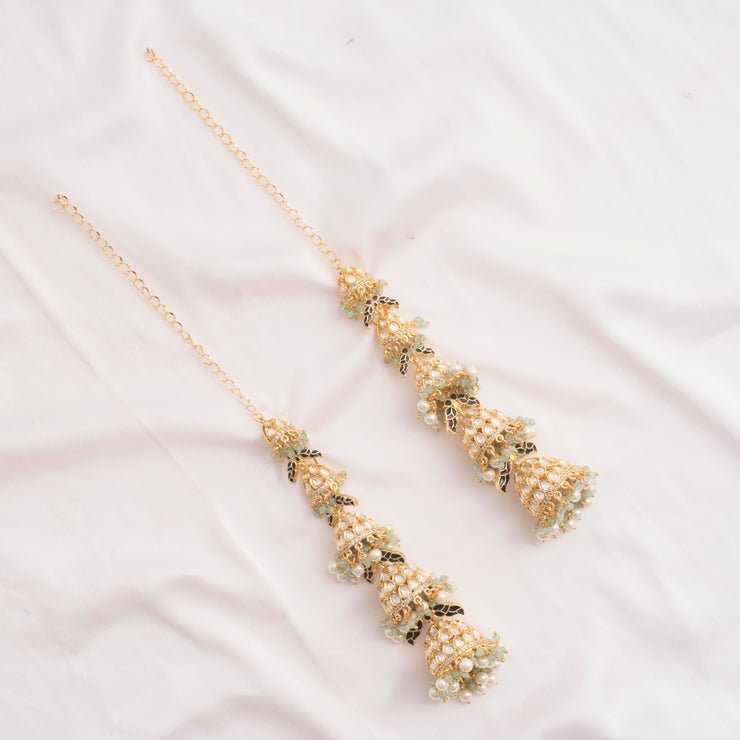 Kundan Jhumkis