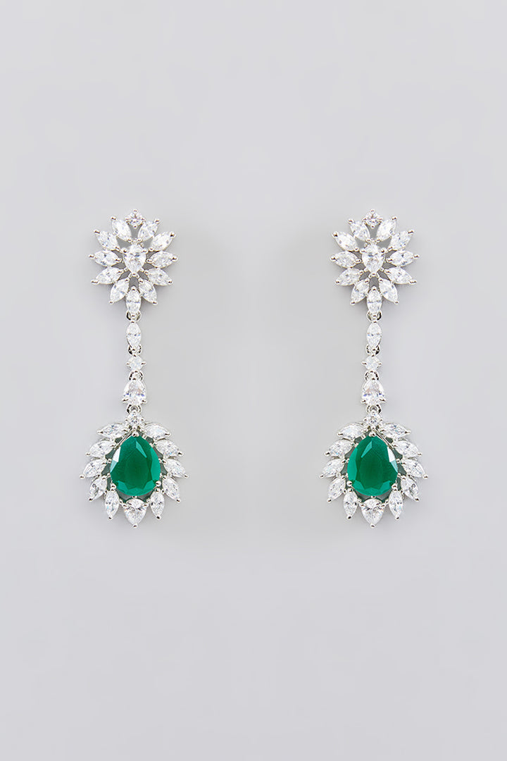 Qureshi Emerald Diamond Necklace set zevarbygeeta