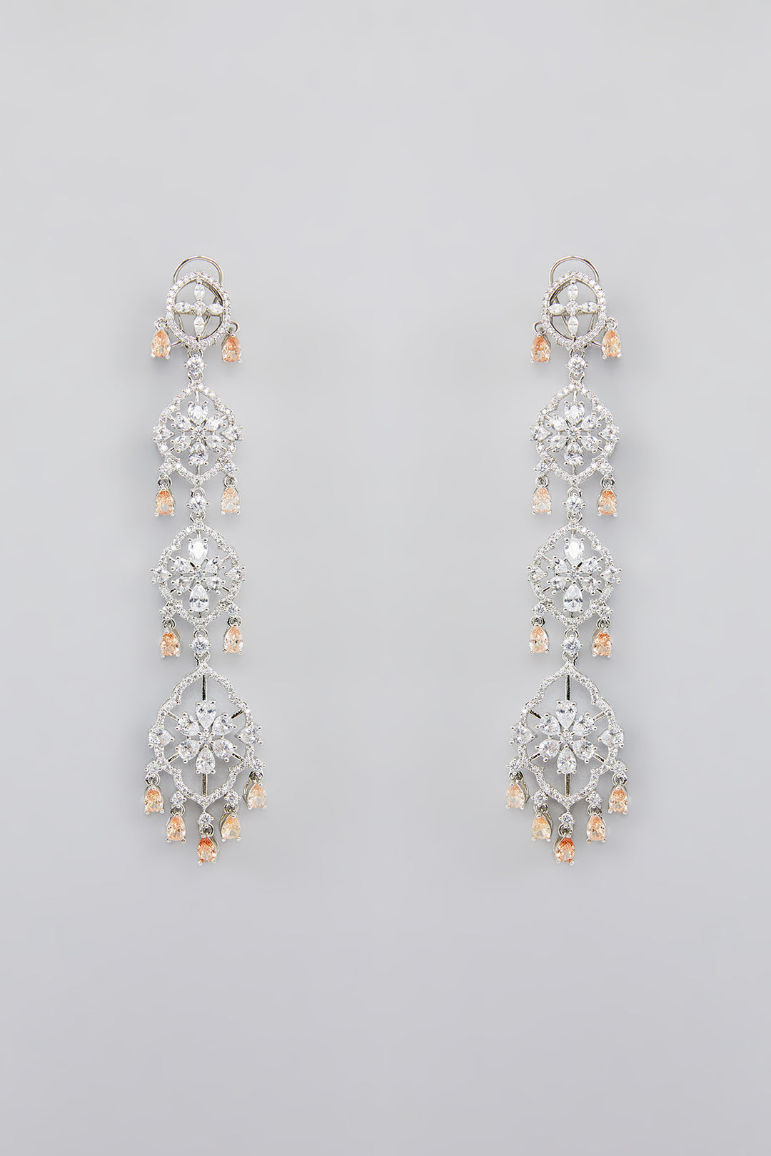 Ann Topaz Diamond Earrings zevarbygeeta