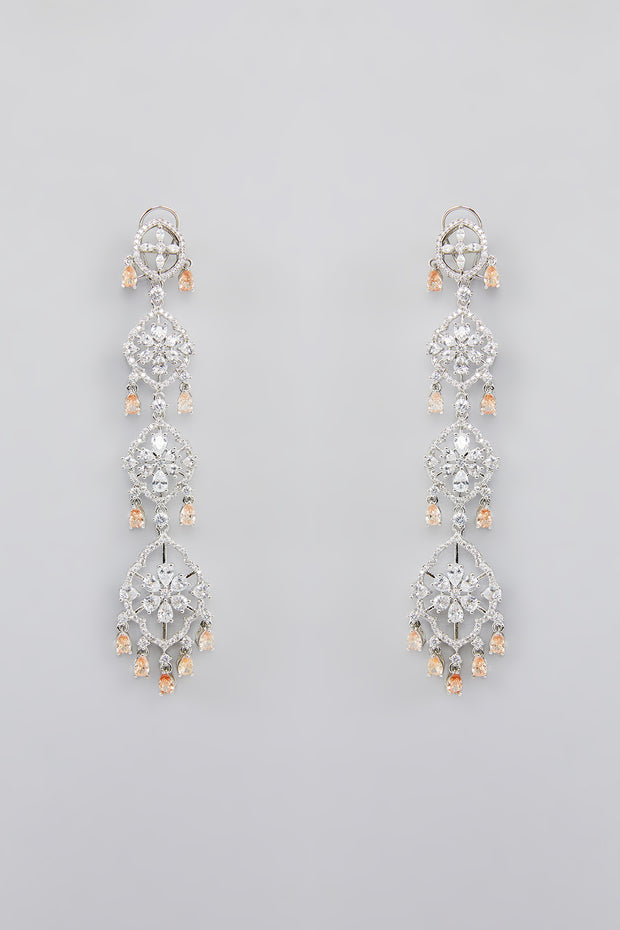 Ann Topaz Diamond Earrings zevarbygeeta