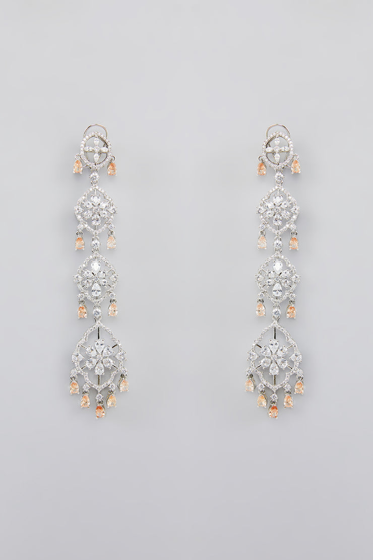 Ann Topaz Diamond Earrings zevarbygeeta