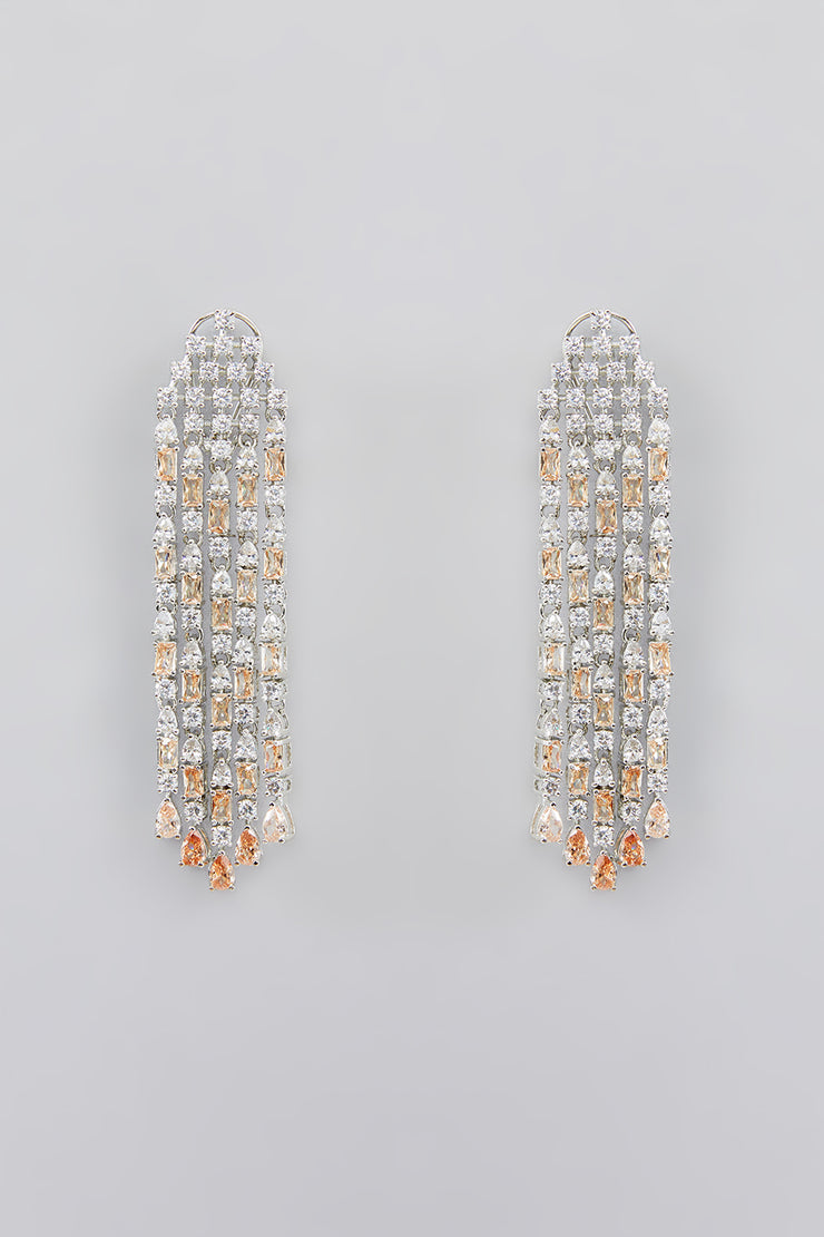 Alice Topaz Diamond Earrings zevarbygeeta