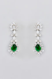 Ohana Emerald Diamond Necklace set zevarbygeeta