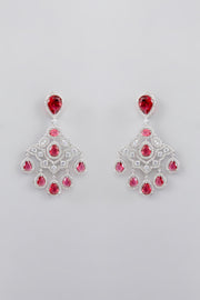 Louis Ruby Diamond Earrings zevarbygeeta