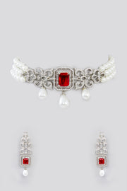 Tina Diamond Choker Necklace set zevarbygeeta