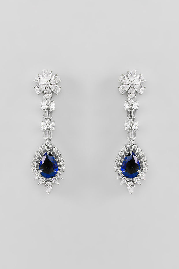 Ojas Sapphire Diamond Necklace set zevarbygeeta