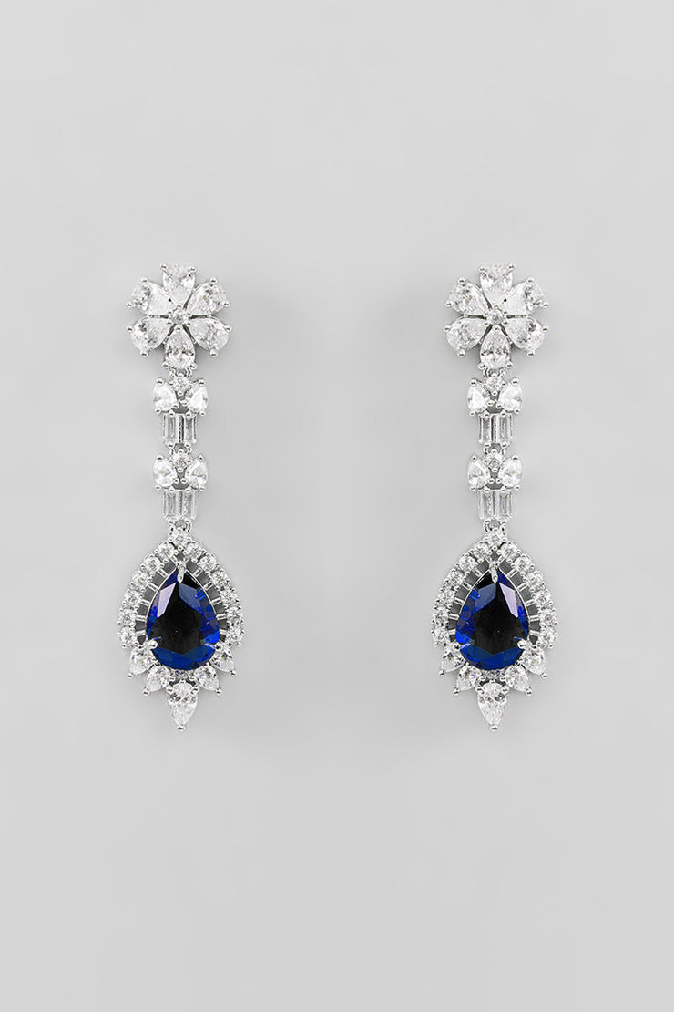 Ojas Sapphire Diamond Necklace set zevarbygeeta