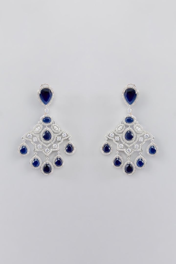 Louis Sapphire Diamond Earrings zevarbygeeta